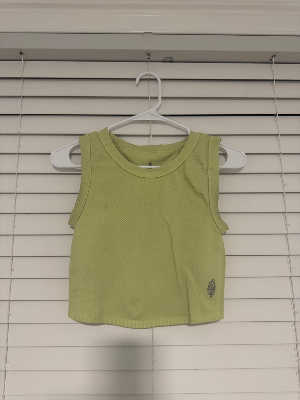FP Movement by Free People Light Green Ribbed Girls' Tank